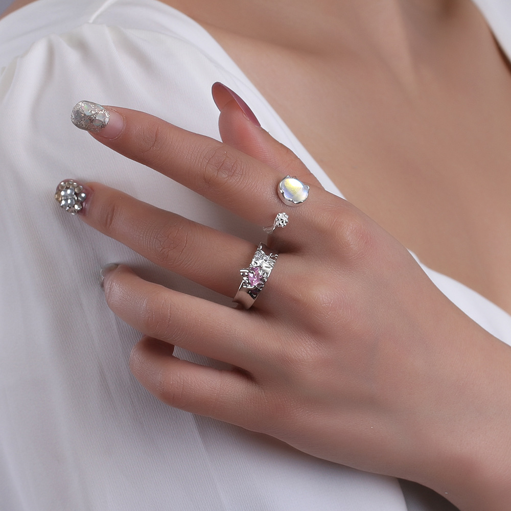Vintage Barock Perle Silber Ring
