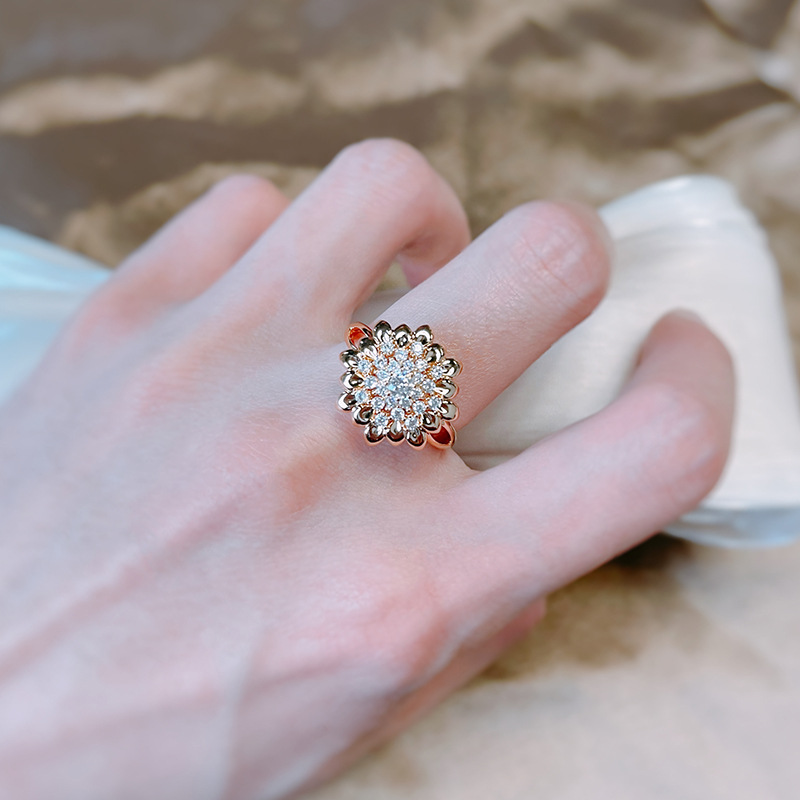 Mandala Ring Elegant glänzend
