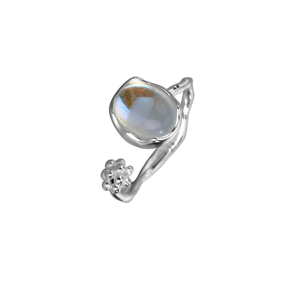 Vintage Barock Perle Silber Ring