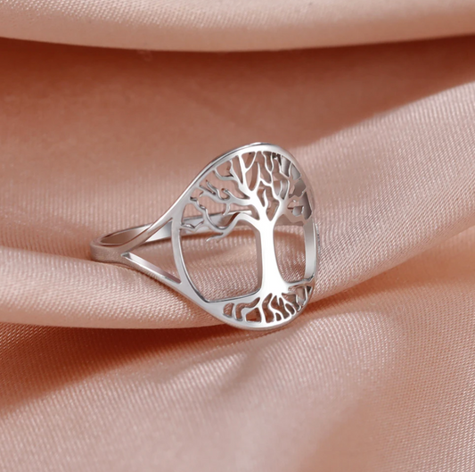 Eleganter 925er Sterlingsilberring mit Lebensbaum - Das perfekte Geschenk für Mütter