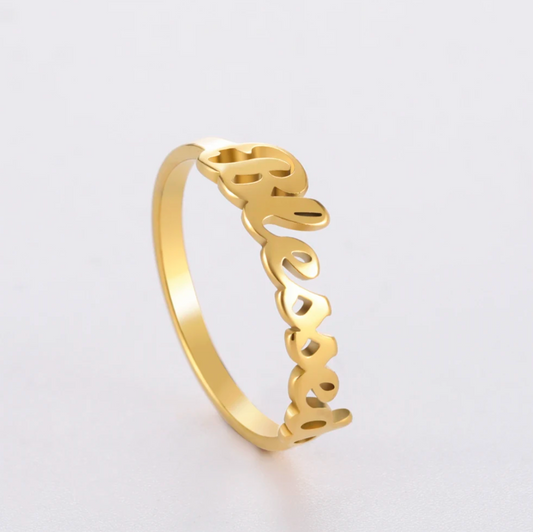 Eleganter 18K Goldplattierungsring mit segensreicher Bedeutung