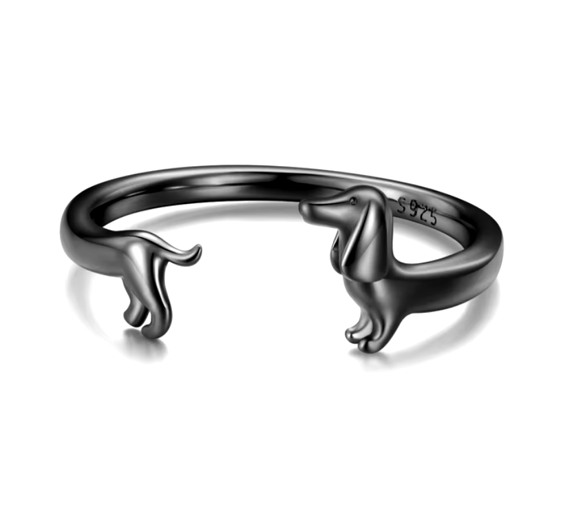 PEPI – Anpassbarer Dackel-Ring im stilvollen Wickel-Design