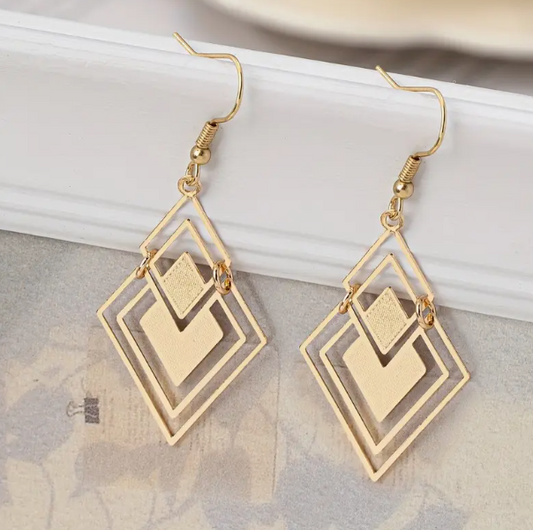 Elegante Sommer-Ohrringe – Kupfer mit Eisenstiften