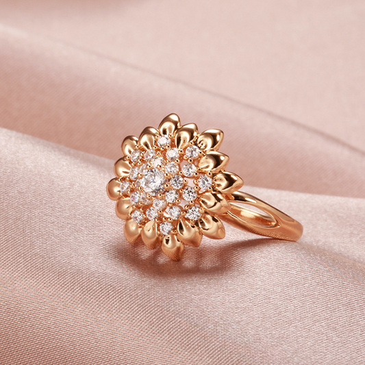 Mandala Ring Elegant glänzend
