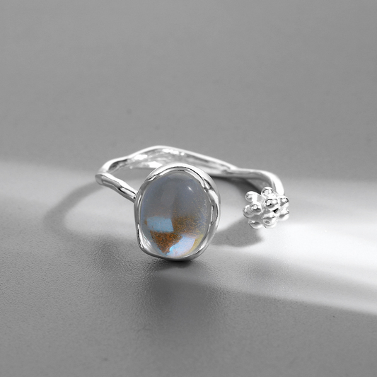 Vintage Barock Perle Silber Ring