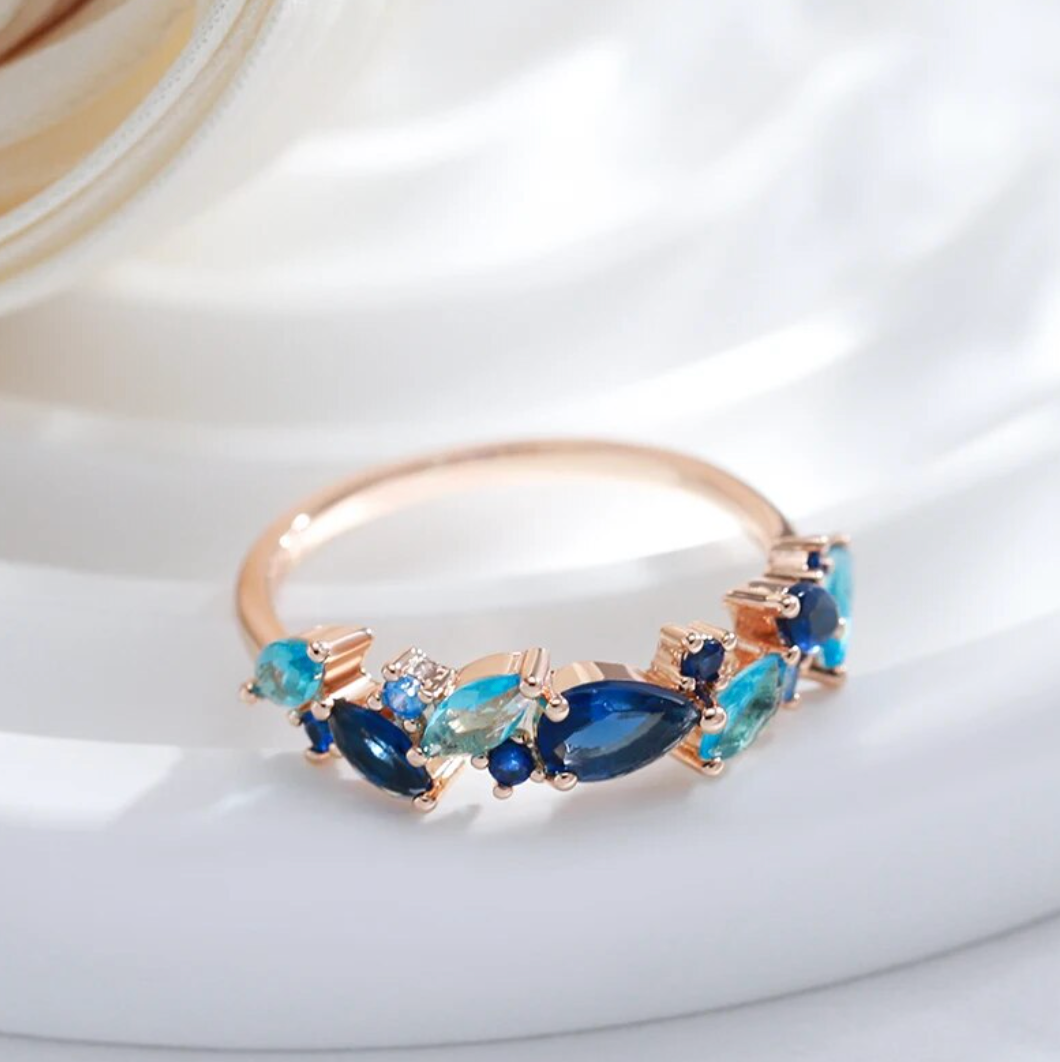 Elegantes Set in Roségold Farbe aus Meerestränen