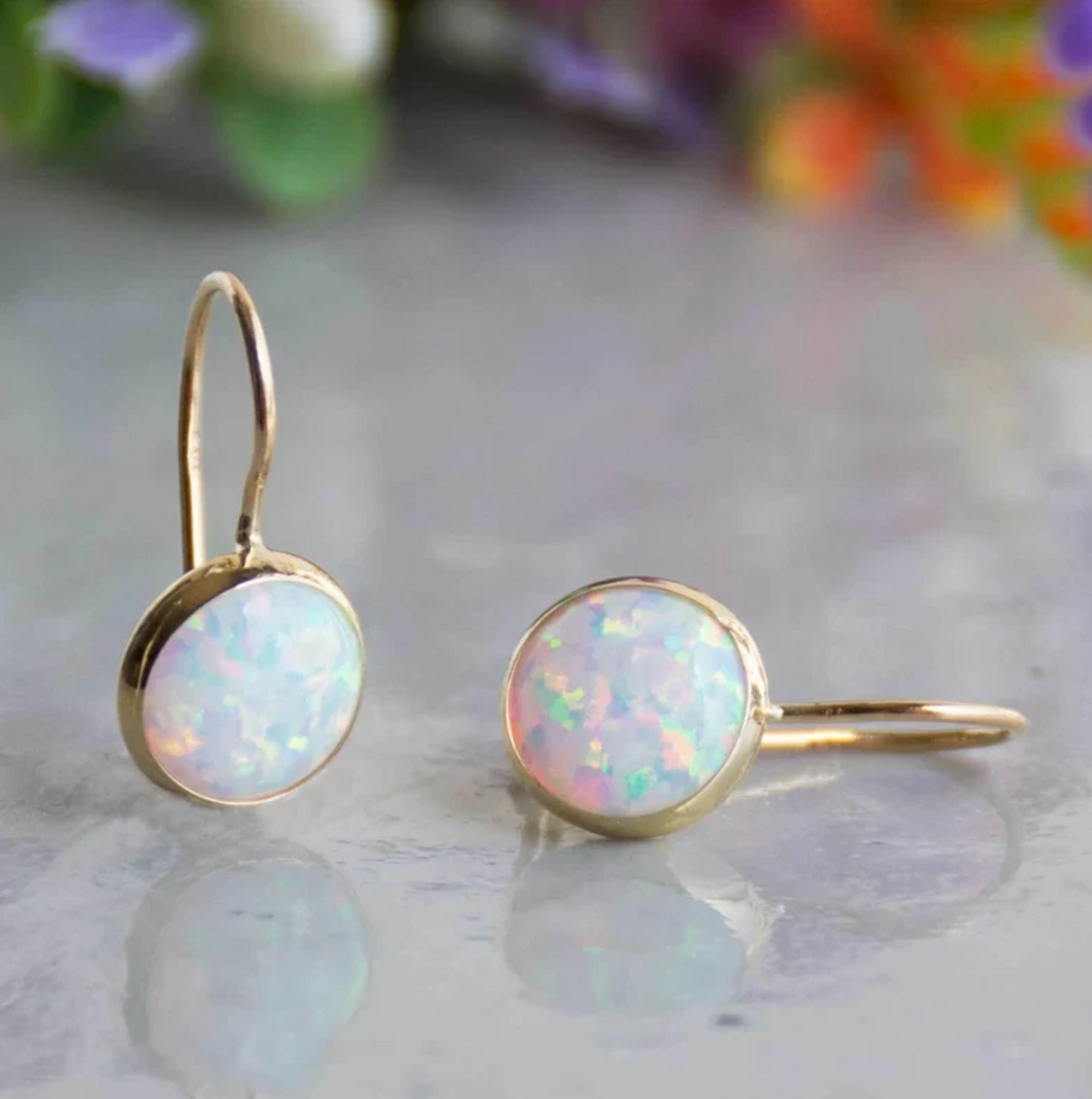 Opal-Gold-Ohrringe