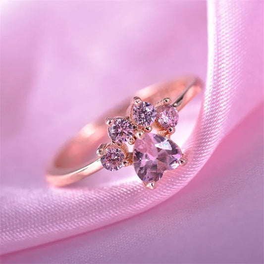 charming footprint ring